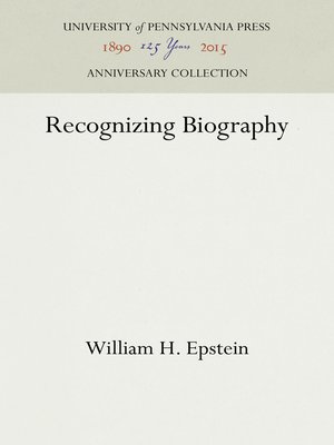 cover image of Recognizing Biography
